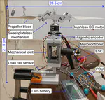 Co-Stand Swashplateless Micro Aerial Robot Test Stand